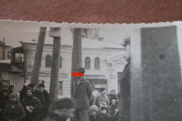 Preview: altes Foto - erhängter Partisan ?  Russland ? Gebäude